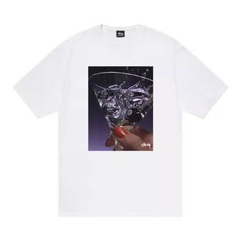 Футболка Stussy Martini Tee 'White', белый