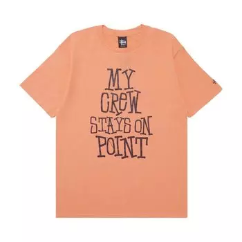 Футболка Stussy My Crew 'Pale Red', красный