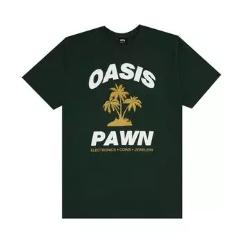 Футболка Stussy Oasis Pawn 'Pine', зеленый