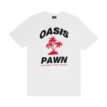 Футболка Stussy Oasis Pawn 'White', белый
