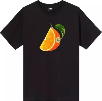 Футболка Stussy Orange Slice Tee 'Black', черный