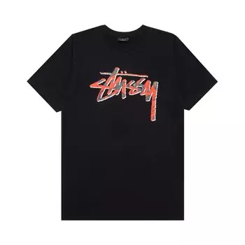 Футболка Stussy Paisley Stock 'Black', черный