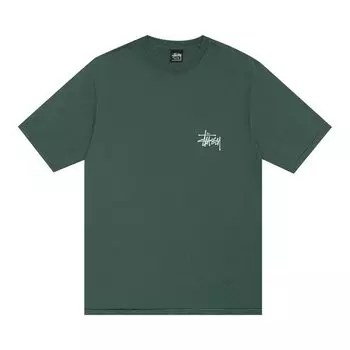 Футболка Stussy Pigment Dyed Built Tough 'Forest', зеленый