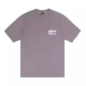Футболка Stussy Pigment Dyed DNA Tee Shark, фиолетовый