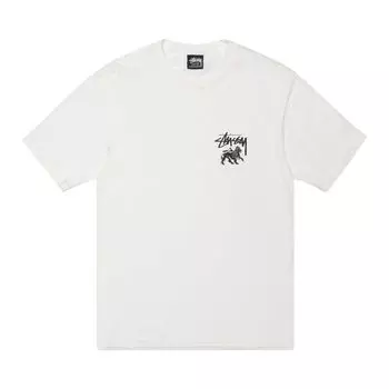 Футболка Stussy Pigment Dyed Rasta Lion Tee Natural, кремовый