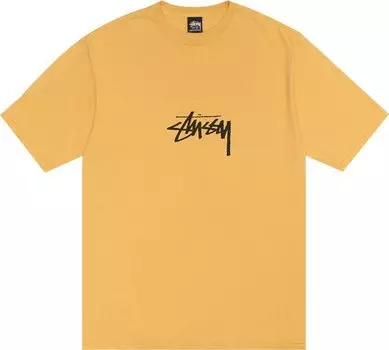 Футболка Stussy Pigment Dyed Small Stock 'Honey', желтый