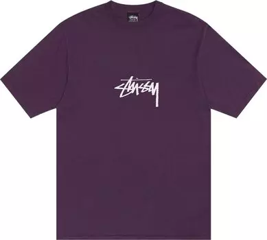 Футболка Stussy Pigment Dyed Small Stock 'Purple', фиолетовый