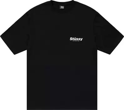 Футболка Stussy Rabbit Hole Tee 'Black', черный