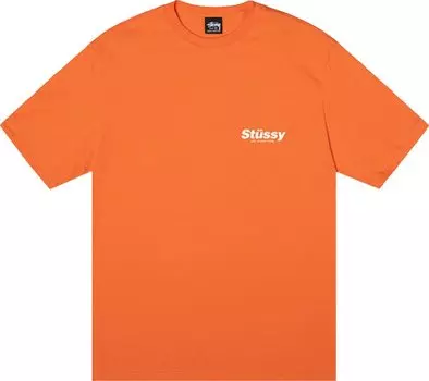 Футболка Stussy Rabbit Hole Tee 'Coral', оранжевый