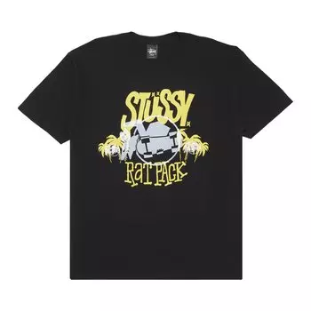 Футболка Stussy Rat Pack, черная