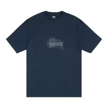 Футболка Stussy Refracted Tee, темно-синий