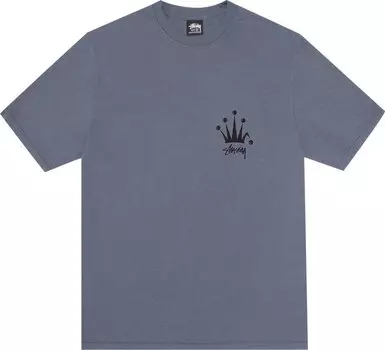 Футболка Stussy Regal Crown 'Indigo', синий