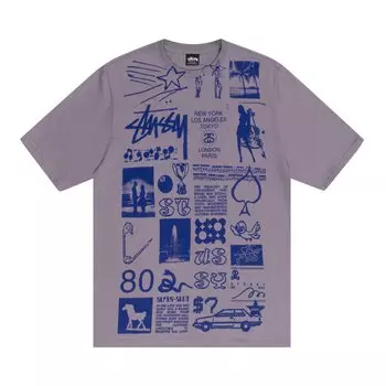 Футболка Stussy Sara розовато-лилового цвета