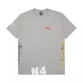 Футболка Stussy Script Grey Heather