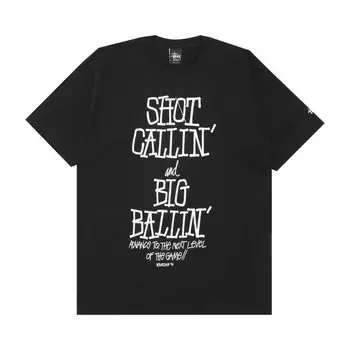Футболка Stussy Shot Callin' And Big Ballin' 'Black', черный