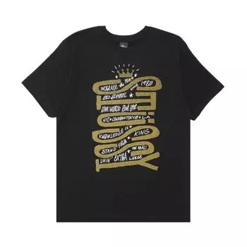 Футболка Stussy Sideways 'Black', черный