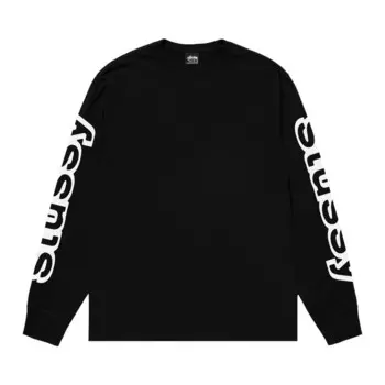 Футболка Stussy Sideways Long-Sleeve Tee, черный