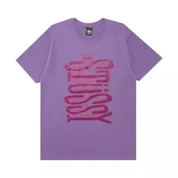 Футболка Stussy Sideways 'Purple', фиолетовый