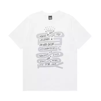 Футболка Stussy Sideways 'White', белый