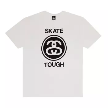 Футболка Stussy Skate Tough 'White', белый