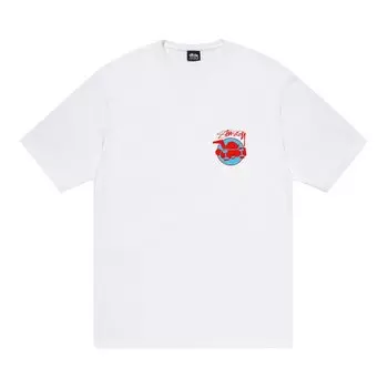 Футболка Stussy Skateman Tee 'White', белый