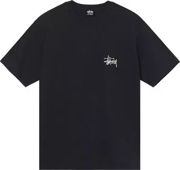 Футболка Stussy Skull Wings Pigment Dyed Tee 'Black', черный