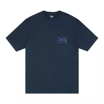 Футболка Stussy Smooth International Tee 'Navy', синий