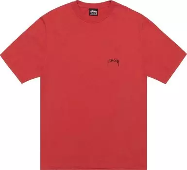 Футболка Stussy Smooth Stock 'Guava', красный