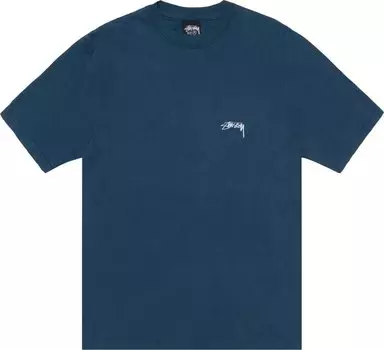 Футболка Stussy Smooth Stock 'Navy', синий