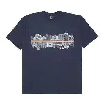 Футболка Stussy-Speaker Line, темно-синяя