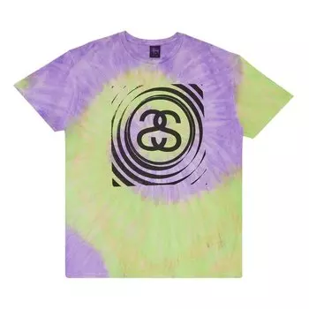 Футболка Stussy Spiral 'Purple', фиолетовый