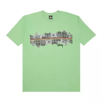Футболка Stussy Spirit Line, зеленая