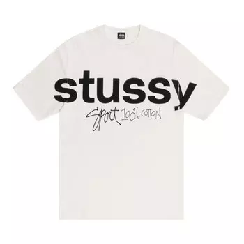 Футболка Stussy Sport, 100% пигментированная, Натуральная