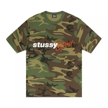 Футболка Stussy Sport Script Tee, цвет Camo