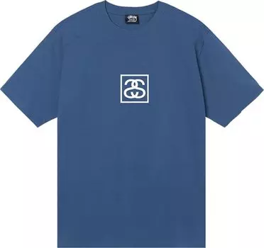Футболка Stussy Squared Tee 'Midnight', синий
