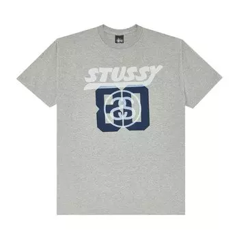 Футболка Stussy SS 80 'Grey Heather', серый