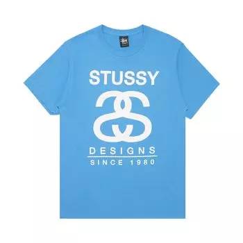 Футболка Stussy SS From 80 Brite Blue