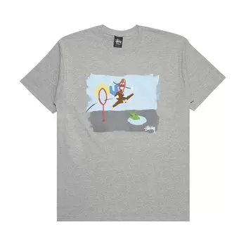 Футболка Stussy SS Ring Of Fire, темно-серый