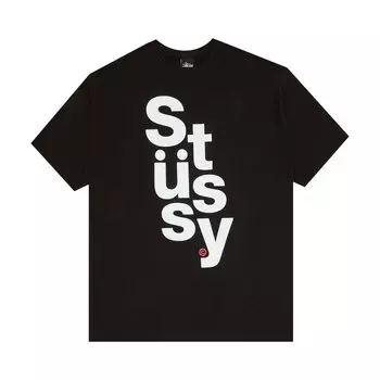 Футболка Stussy Stack 'Black', черный