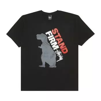 Футболка Stussy Stand Firm Dino, черная