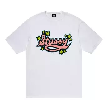 Футболка Stussy Star Script, белая