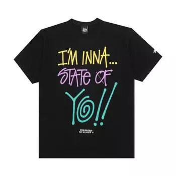 Футболка Stussy State Of Yo!! 'Black', черный