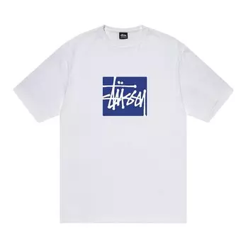Футболка Stussy Stock Box, белая