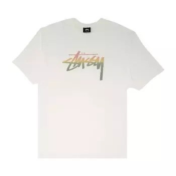 Футболка Stussy Stock Fade 'White', белый