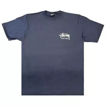 Футболка Stussy Stock New York Tee, темно-синий