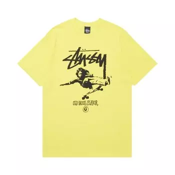 Футболка Stussy Stock Skater 'Yellow', желтый