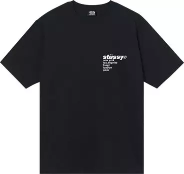 Футболка Stussy Strawberry Tee 'Black', черный