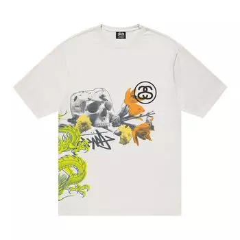Футболка Stussy Strike, окрашенная в пигмент, Натуральный