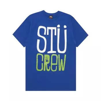 Футболка Stussy STU Crew, синяя