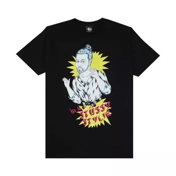 Футболка Stussy Stylie 'Black', черный